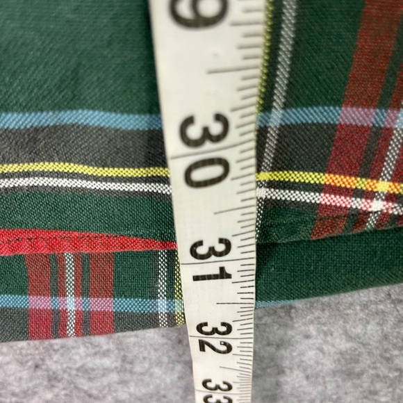 Ralph Lauren Shirt Mens Large Green Red Plaid Button Down Cotton Long Sleeve - Picture 5 of 9
